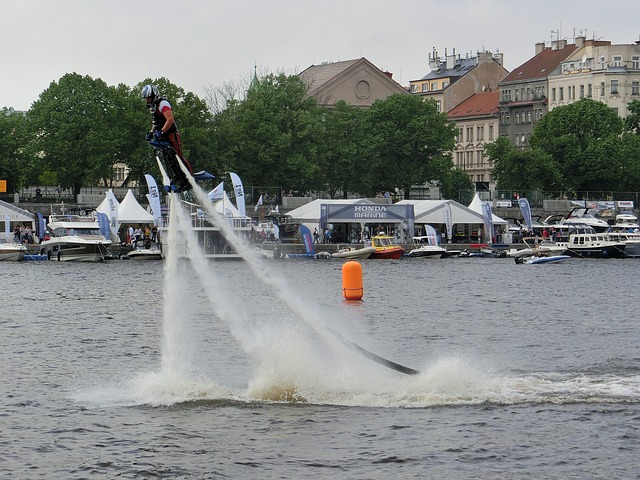 flyboard na řece