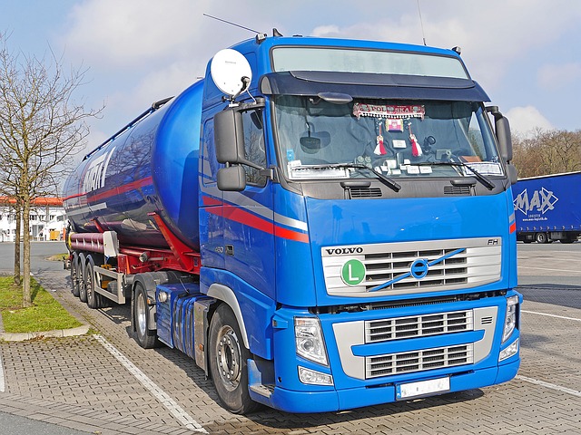 Cisterna kamionového typu v Evropě