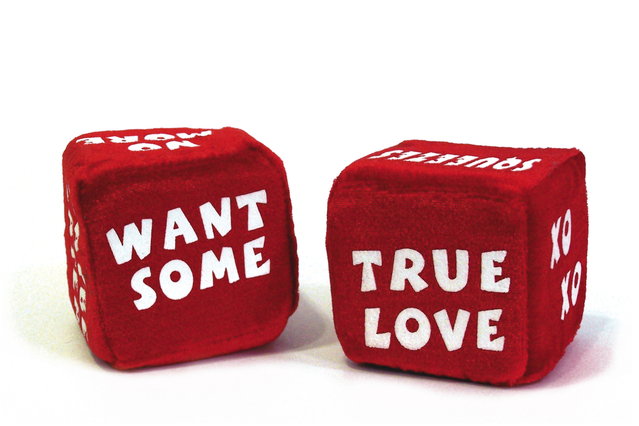 red dice asking for a true love